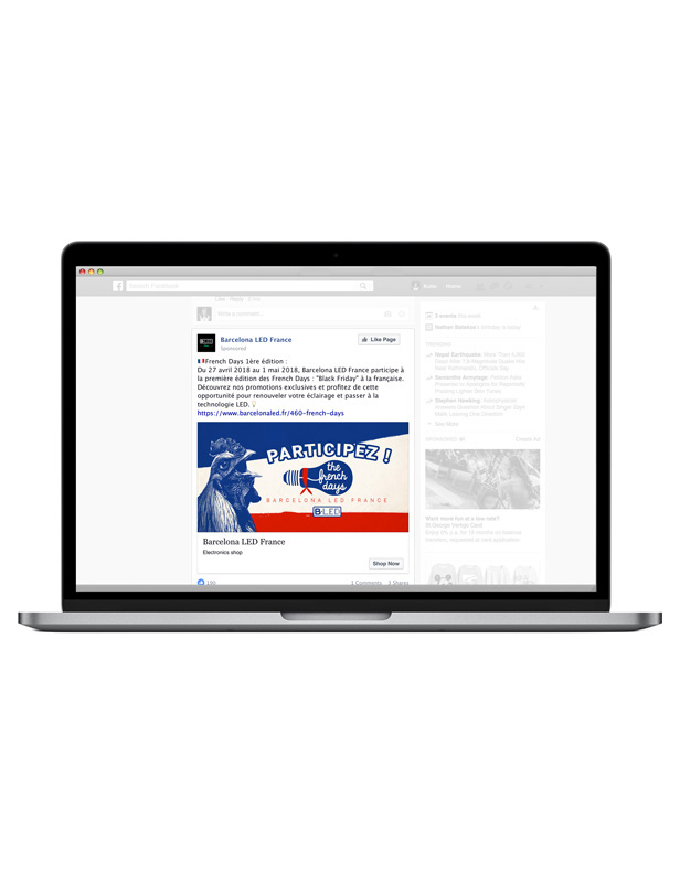 Barcelona LED Francia - French Days Mail